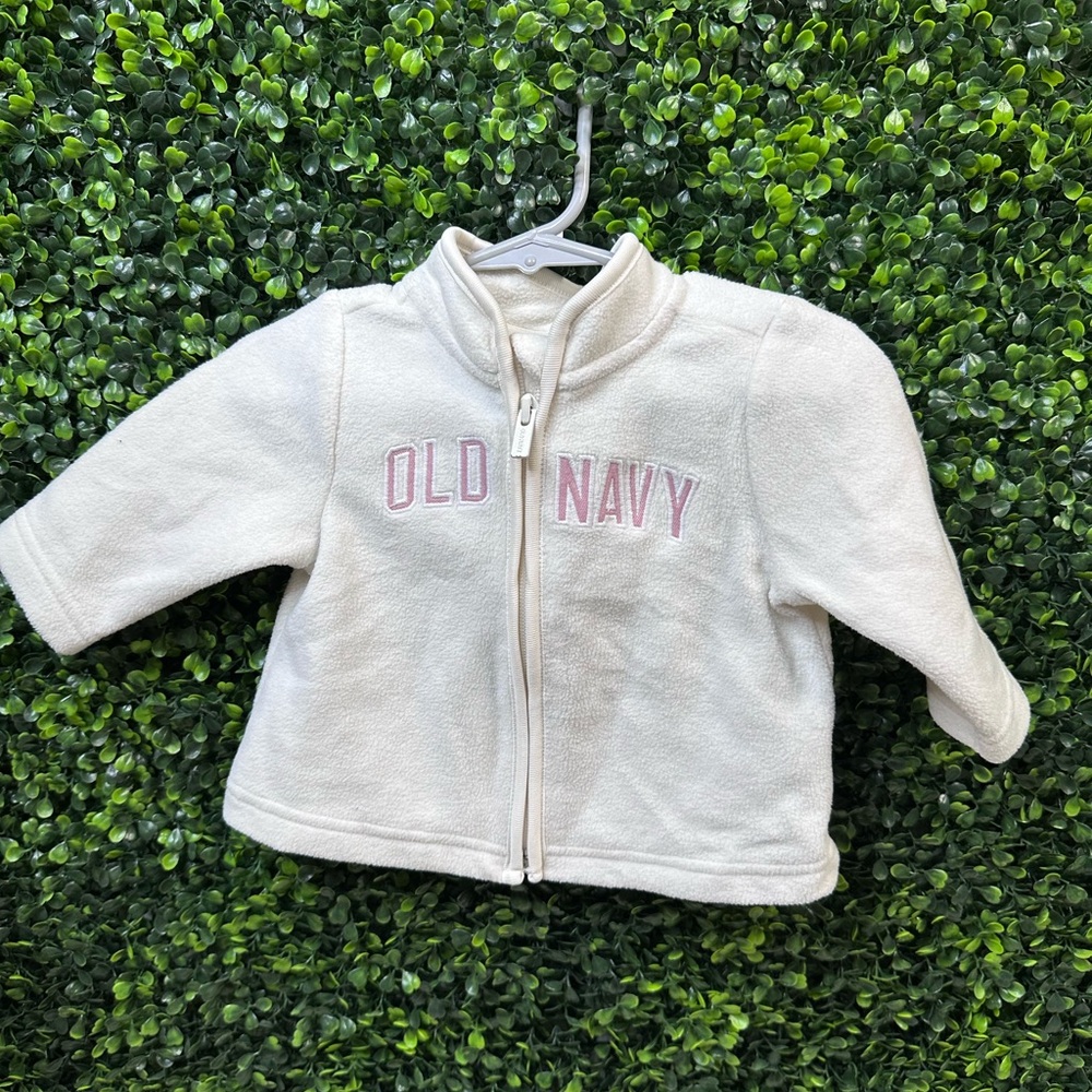 Old Navy Cream zip up Hoodie